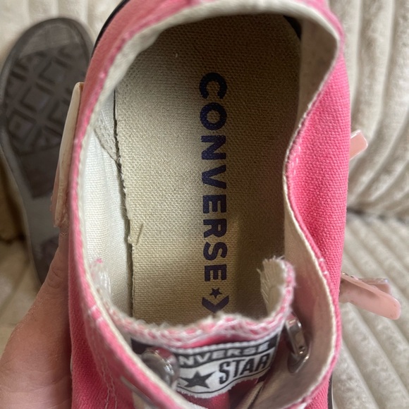 Converse Pink and White Athletic Shoes - Picture 7 of 8